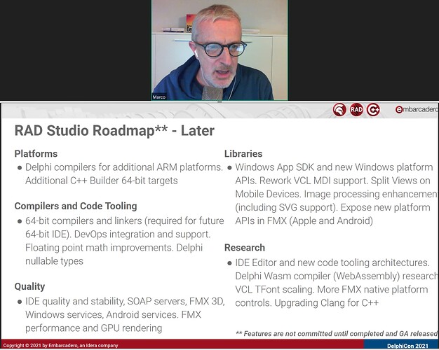 Marco - DelphiCon'21 - roadmap B